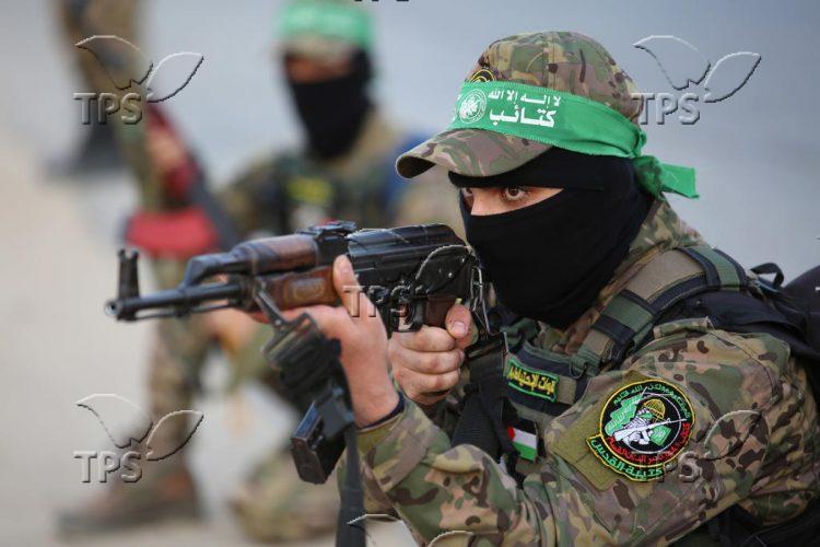 Hamas rally in Nusseirat refugee camp