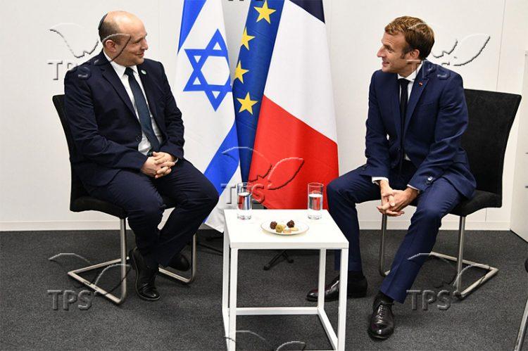 Naftali Bennett Emmanuel Macron Haim Zah, GPO