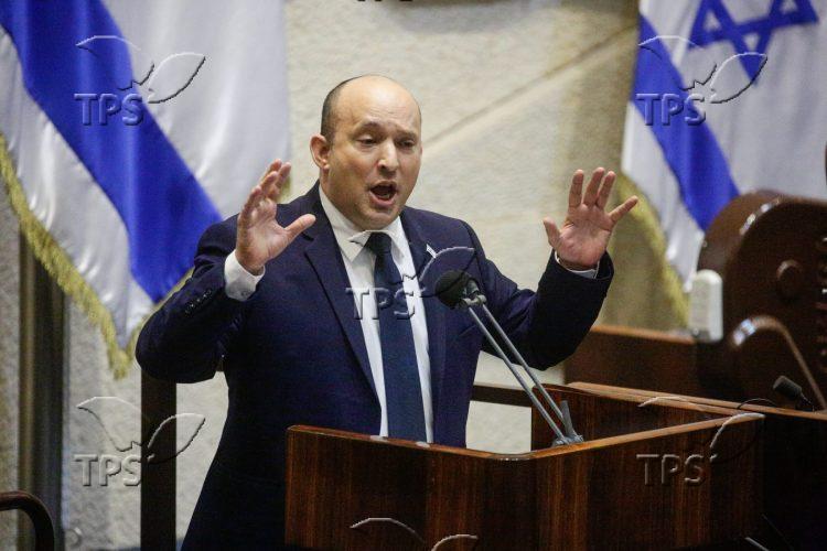 PM Naftali Bennett during budget debate 3.11.2021 Shalev Shalom TPS b
