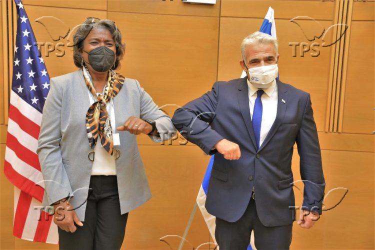 Yair Lapid and US UN Ambassador Photo ASI Efrati gpo