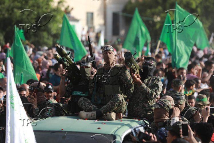 Hamas’ anti-Israel rally in Beit Lahia