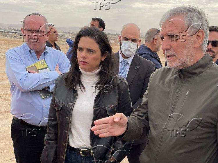 Interior Minister Ayelet Shaked tours Negev 7.12.2021