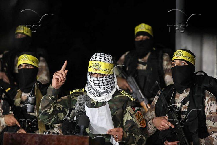 Fatah press conference in Gaza