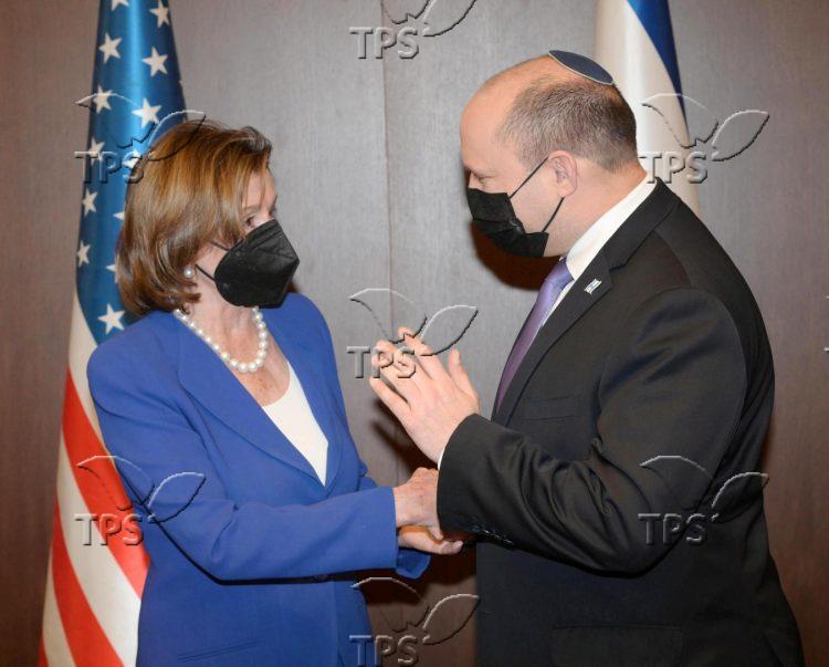 PM Bennett & US House of Representatives Speaker Nancy Pelosi Amos Ben-Gershom (GPO)