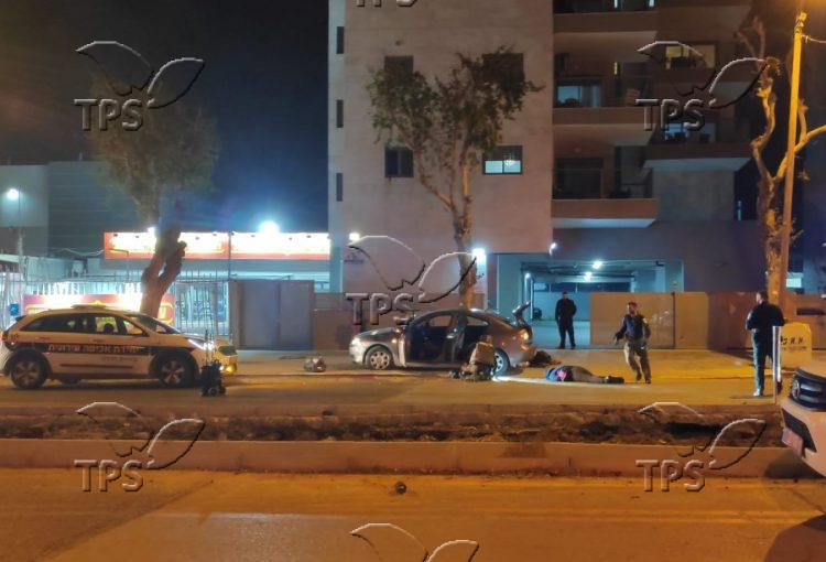 Scene of Hadera attack photo by TPS