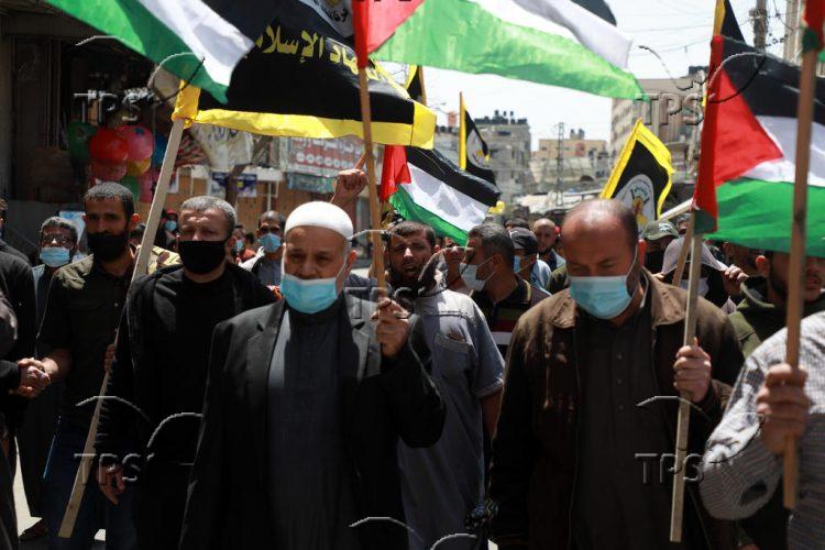 Rally in Gaza city in support of Al-Aqsa Mosque