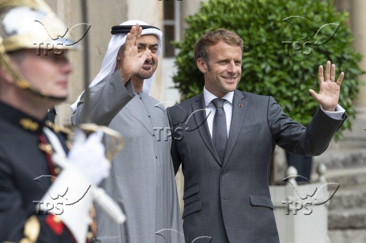 French President and UAE Leader