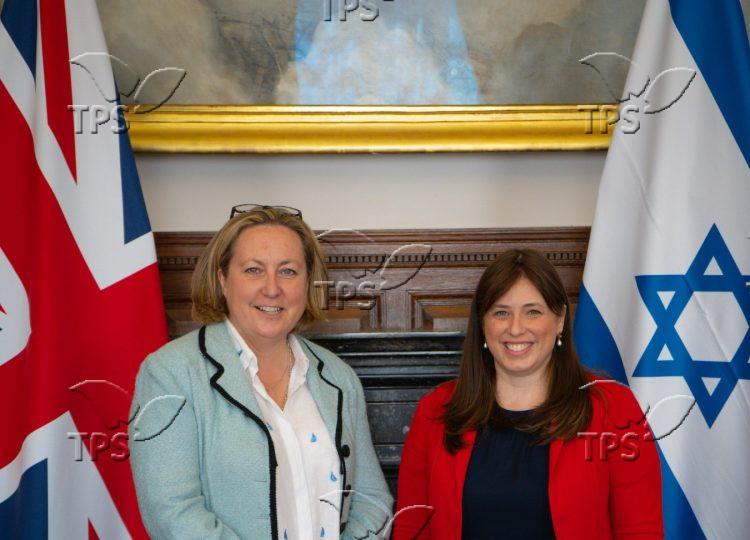 British Secretary of State for Trade Anne Marie Trevelyan and Israel’s ambassador to the UK Tzipi Hotovely