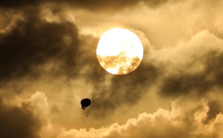 An Observation Balloon over Gaza Strip