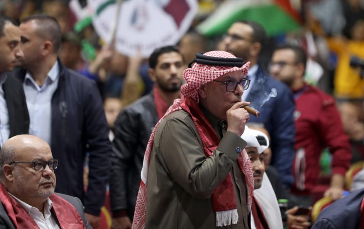 Mohammed Al Emadi watches FIFA World Cup match in Gaza City
