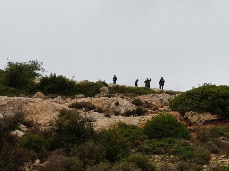 Stone-throwing by Arab rioters in Samaria