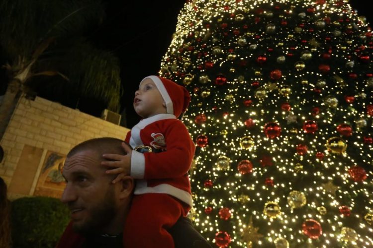 The city of Nazareth celebrates Christmas