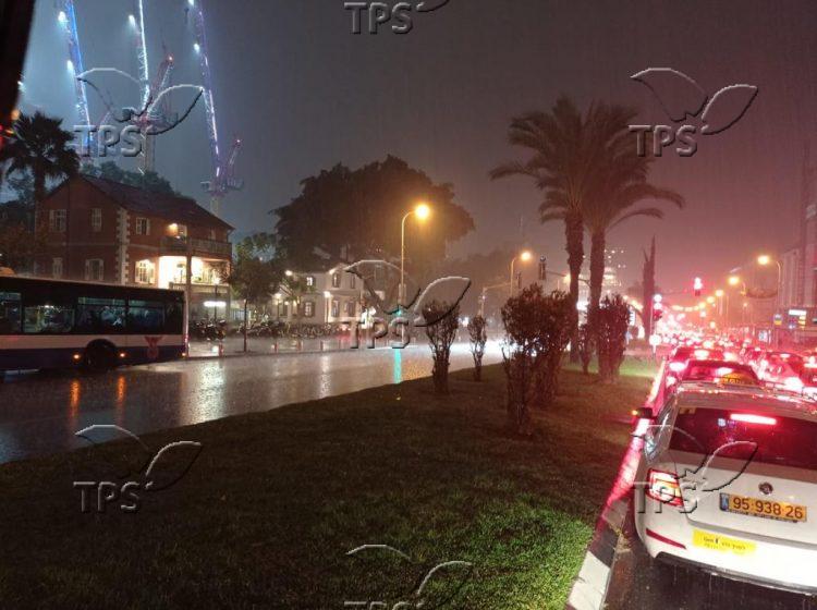 Rainy night in Tel Aviv