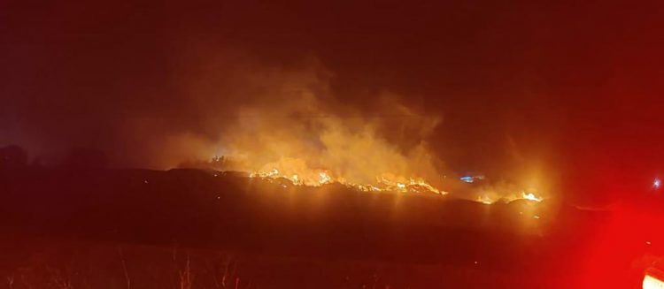 Massive fire in Southern Israel