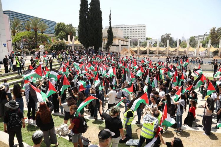 Rally in Tel Aviv University marking the Nakba anniversary