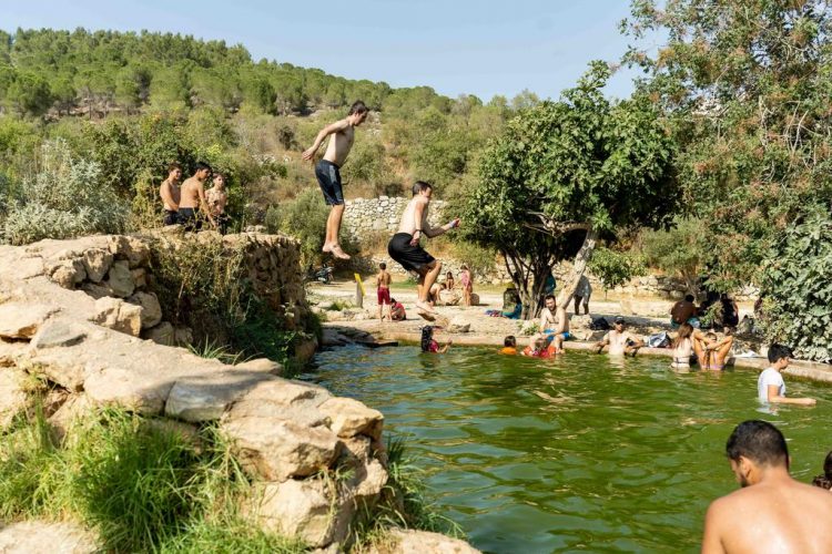 Ein Lavan spring in Jerusalem Region