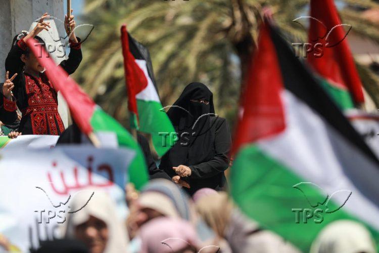 Rally in Gaza against Israeli Raid on Jenin