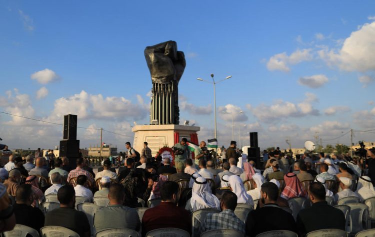 Inauguration of a memorial in the Gaza Strip
