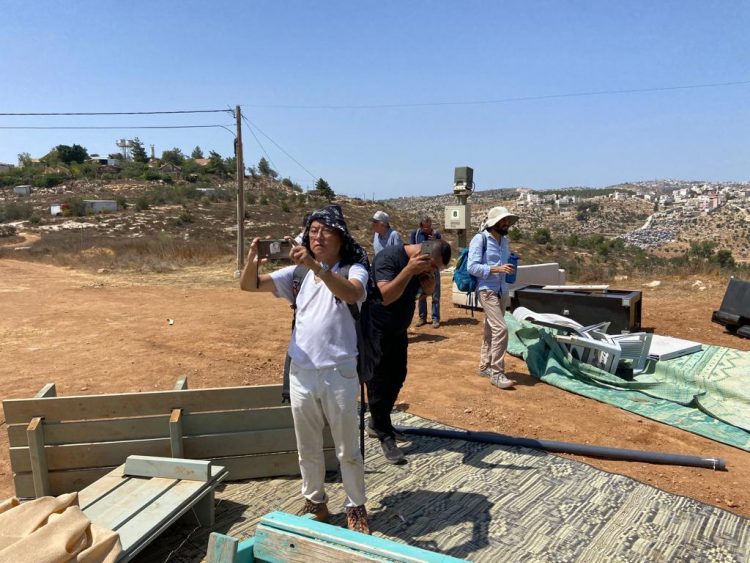 Left-Wing activists and Palestinians’ provocation in Otniel