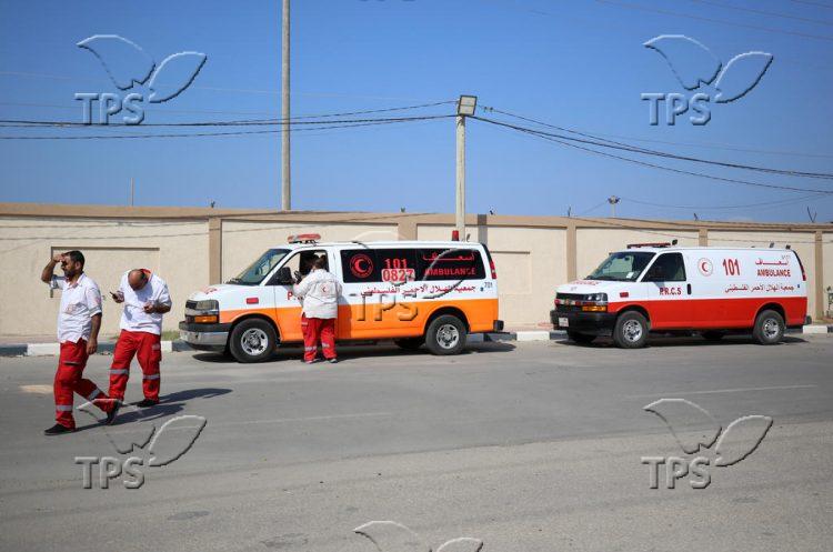 Rafah crossing ambulances