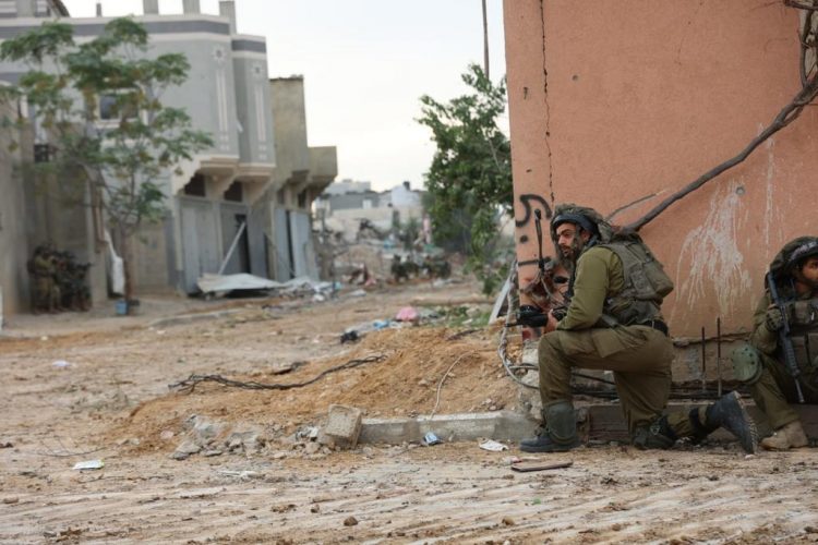 IDF troops inside Khan Yunis on the 10th week of Operation Swords of Iron