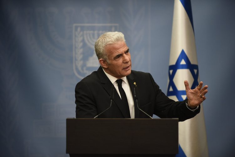 Opposition Leader Yair Lapid Addresses His Party’s Knesset Members
