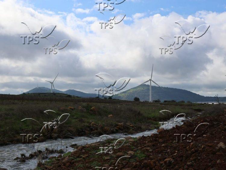 The Golan Heights during rainy winter